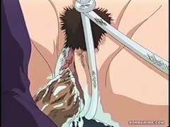 Lovely Young Anime Brunette Cant Scream When She's Tied And Every Hole Is Filled With A Thick Cock